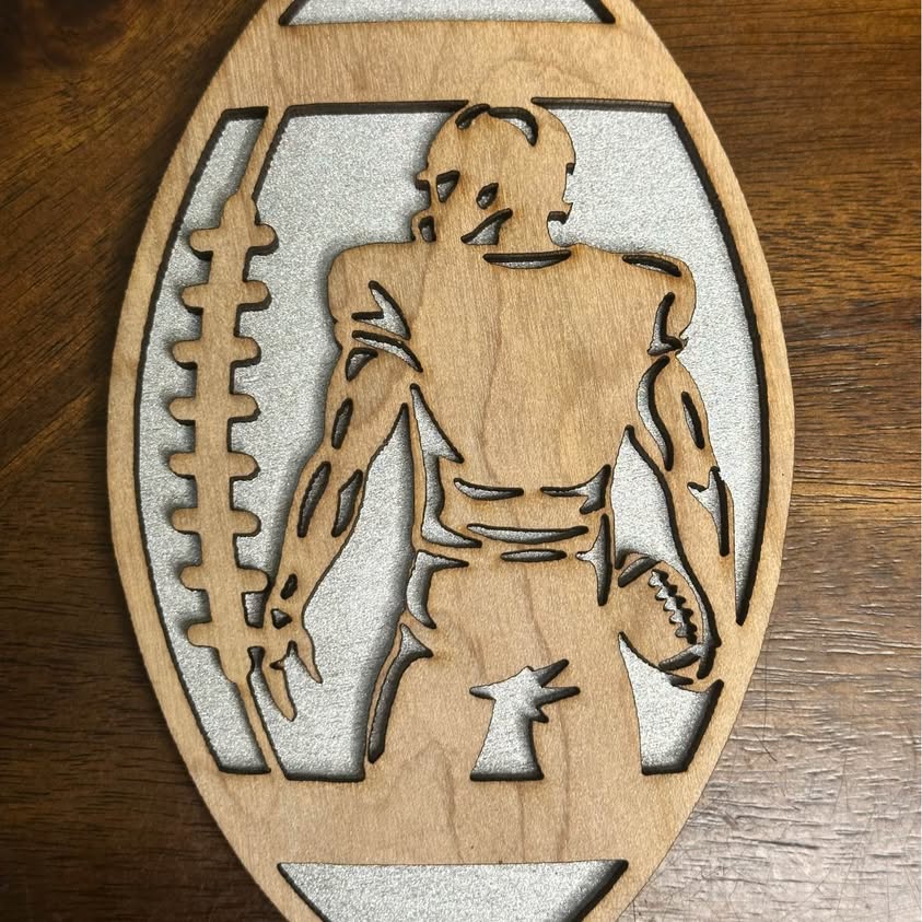 Football Player Christmas Ornament