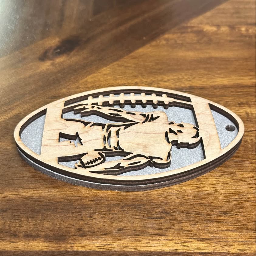 Football Player Christmas Ornament