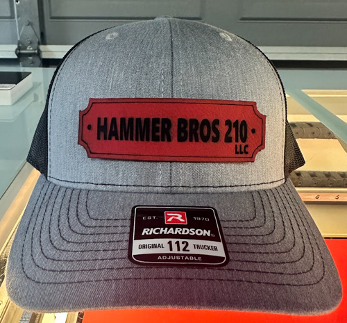 Custom Made Leather Hat Patches