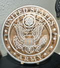 12” U.S. Military Service Logo – Acrylic & Wood Wall Sign