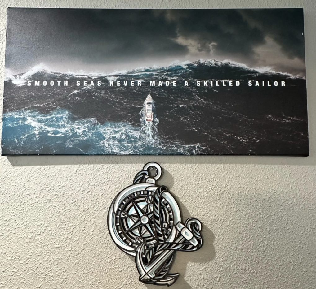 Nautical Anchor And Compass