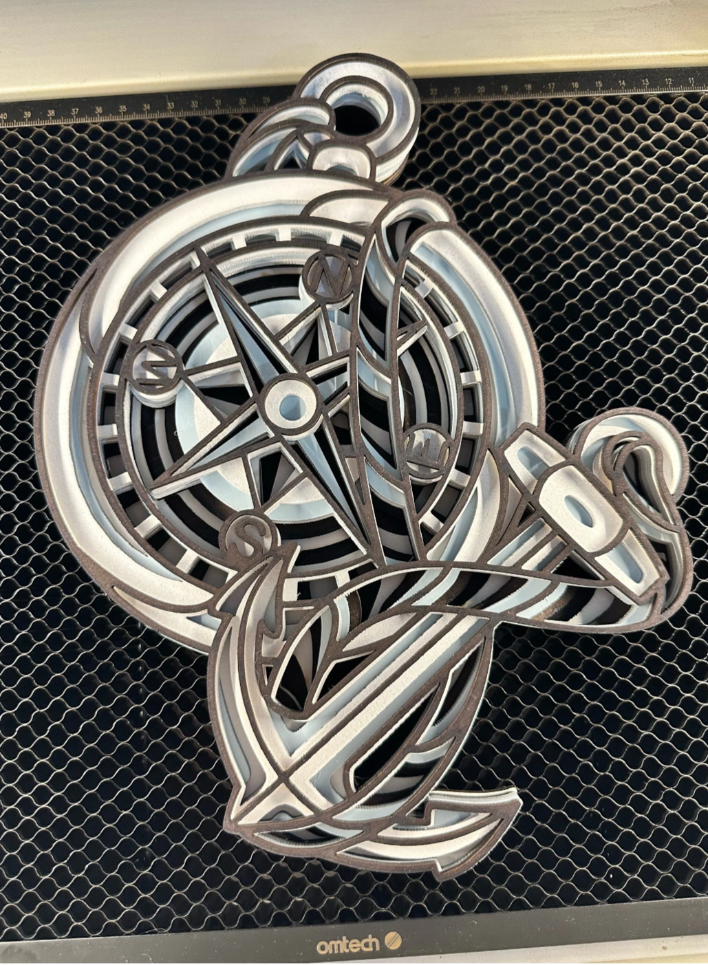 Nautical Anchor And Compass