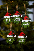 🎄 Custom Grinch Face Christmas Ornaments 🎄
